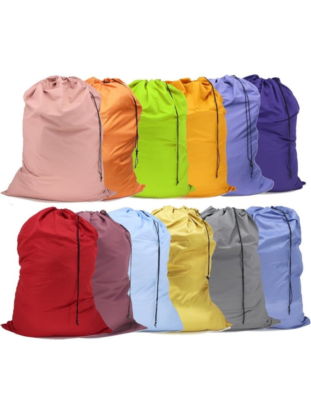 Extra Large Laundry Bag 30"x40" 12 Pack Mixed Color